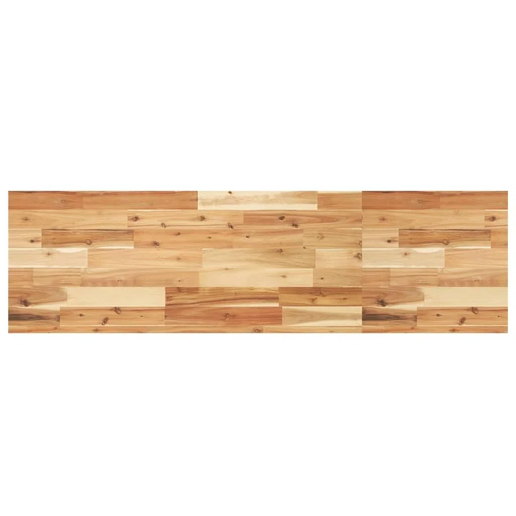 vidaXL Tischplatte, Regalbrett Rechteckig Massivholz, Wandboard Unbehandelte Oberfläche, Wandregal Holzregal Holzplatte, 140x40x4cm Akazienholz