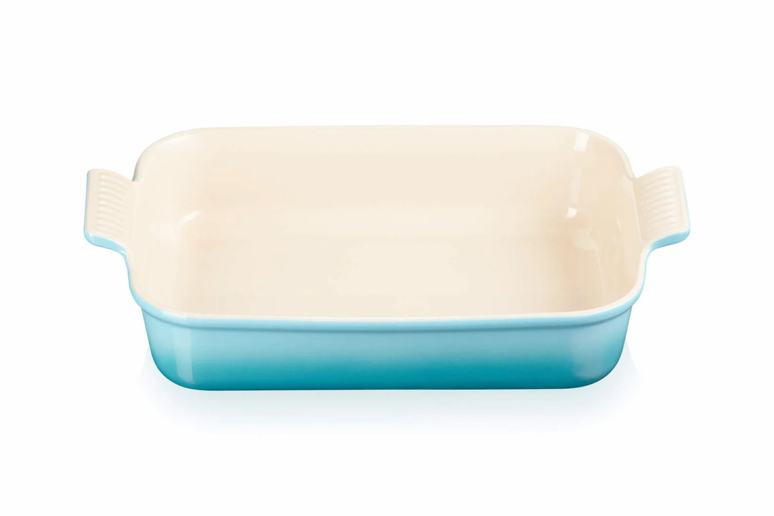 Le Creuset Rechteckige Auflaufform Tradition aus Steinzeug, 32 cm, 2.31 kg, Karibik, 71102321700001