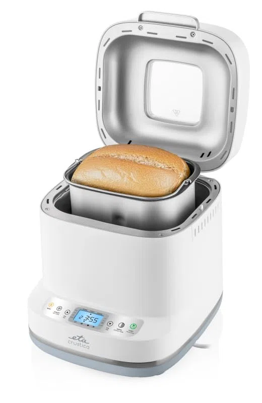 ETA Brotbackautomat Crustica I mit Direktantrieb & 12 Programmen I Riemenlose GearDrive-Technologie I 3 Brotgrößen I Krustenbräunung, Joghurt & Marmelade I BPA-frei I 550 W
