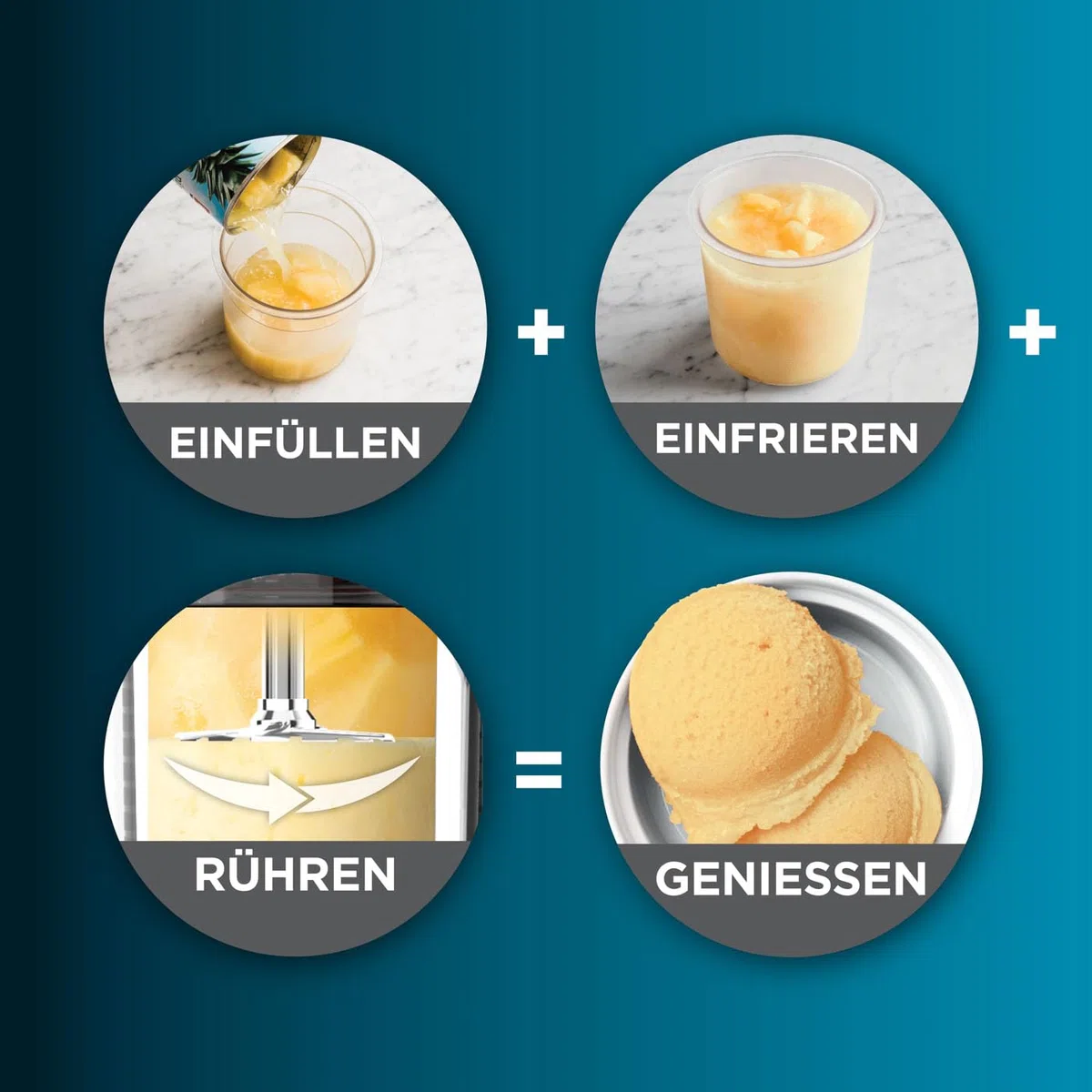Ninja CREAMi Eismaschine & Frozen Dessert Maker mit 3 Behältern, 7 Programmen, macht Eiscreme, Gelato, Sorbet, Smoothie Bowl, Milchshakes und mehr, macht 1,4 L Eiscreme, Schwarz & Kupfer, NC300EUCP