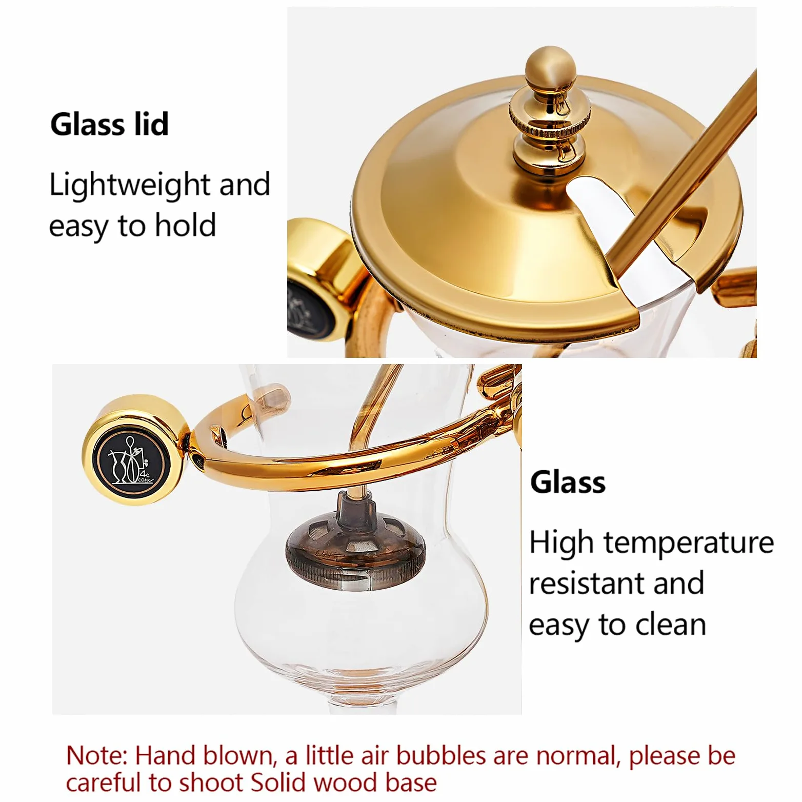 Siphon Kaffeemaschinen Set Dual Zweck Belgische Wasserkocher Vakuum Luxus Balance Kaffeemaschine KöNigsfamilie Teebereiter Kaffeekocher Royal Family Hand Kanne HitzebestäNdig Glas Filter Kit