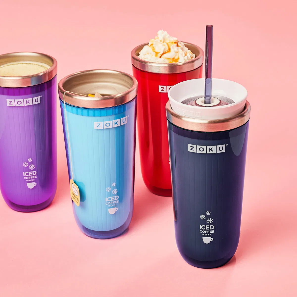 ZOKU Iced Coffee Maker, Eiskaffee, Maker, Eiskaffeezubereiter, Türkis, 325 ml, ZK121-TL