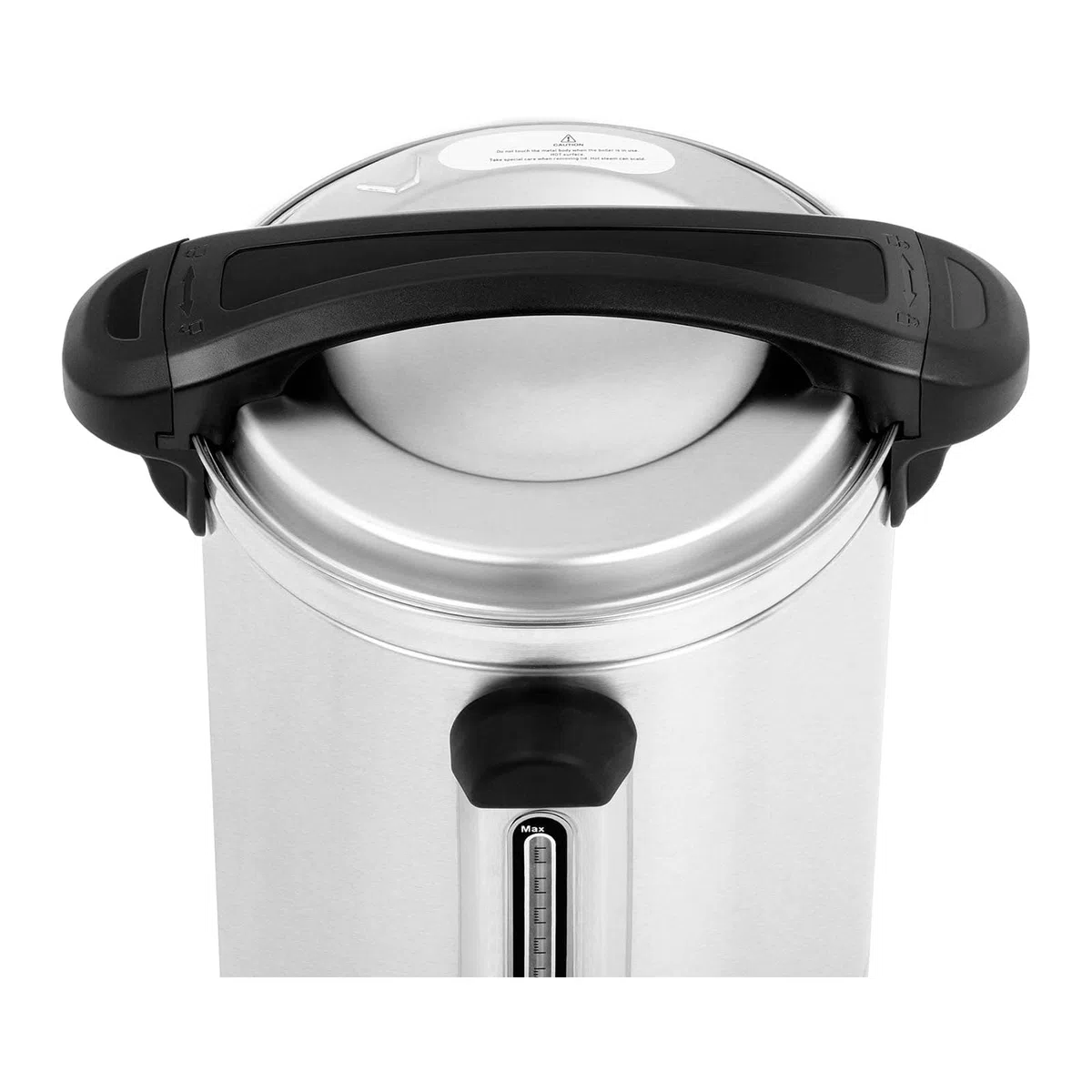 Royal Catering RC-WBDW6 Glühweinkocher 6,5 L doppelwandig 1500 W Edelstahl Heißgetränkeautomat Füllstandanzeige Teemaschine Glühweintopf Glühweinkessel Heißgetränkespender Wasserkocher
