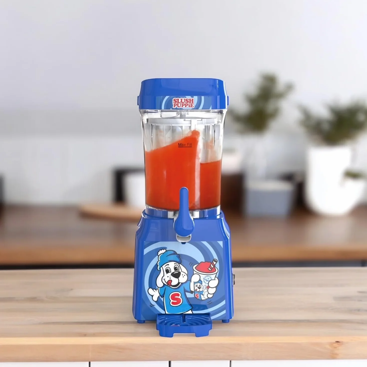 Slush Puppie Slushi Maschine – 1 Liter Eiskalter Spaß mit Stil, Tragbarer Slush Ice Maker, Slush-Eis zum selber machen