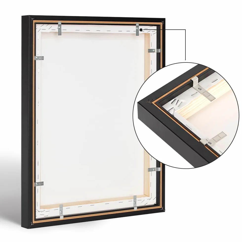 Bildershop-24 Schattenfugen - Rahmen LEMGO 30 x 40 cm Natur (unbehandelt)