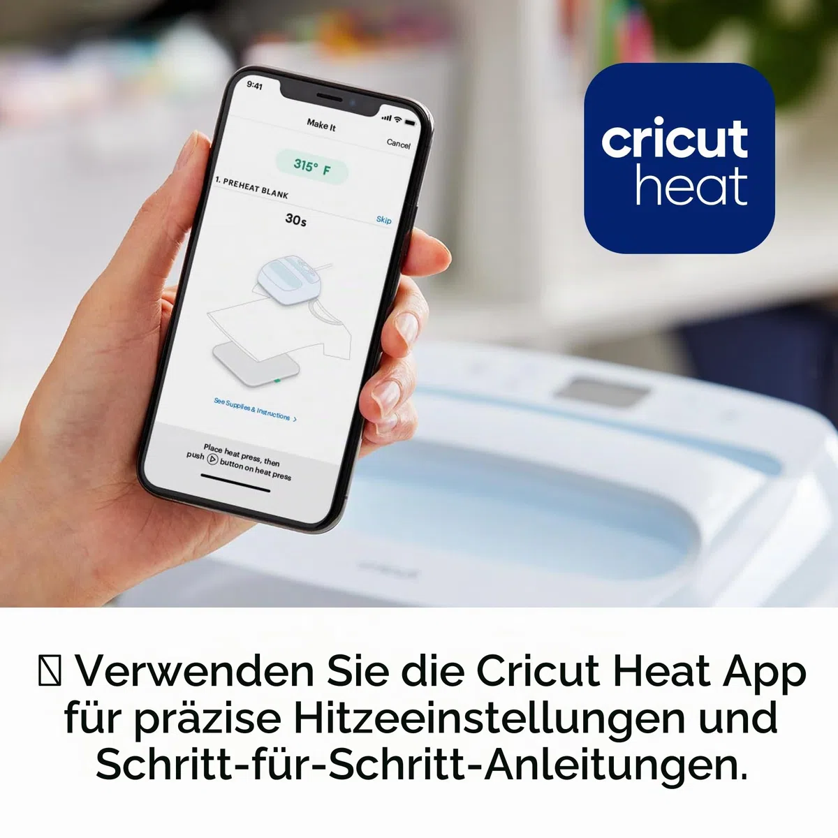 Cricut EasyPress 3, Blau