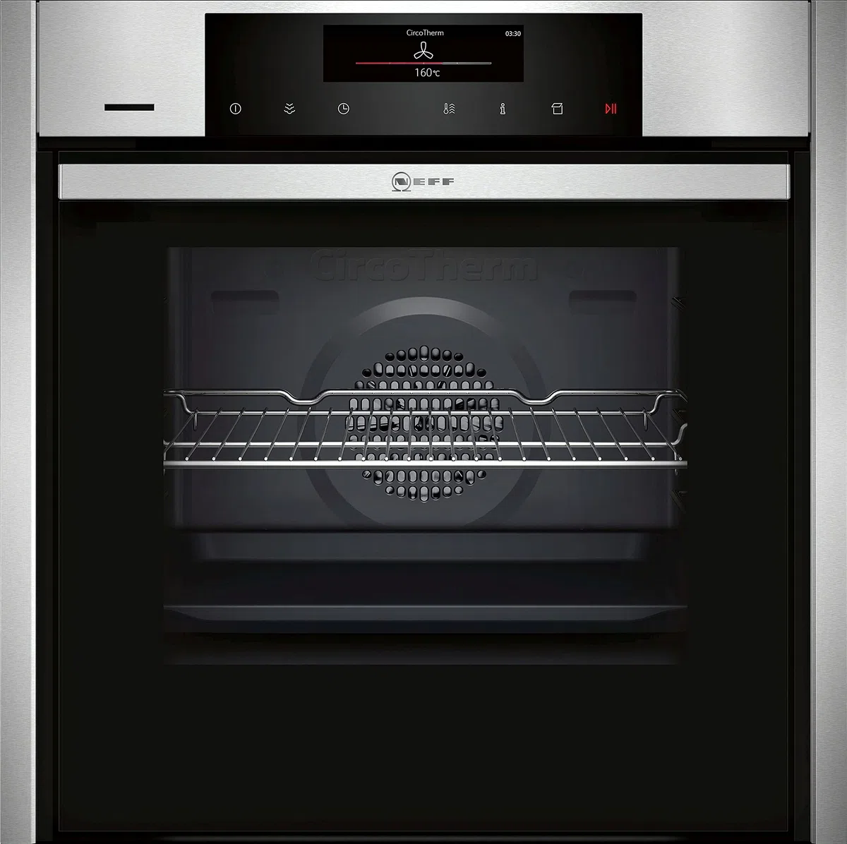 Neff B46FT62H0, Einbau-Dampfbackofen, N90, A+, 60x60 cm (HxB), Home Connect, Slide&Hide, CircoTherm, Full Steam, FullTouch Conrol, TFD Display, Neff Light, Made in Germany