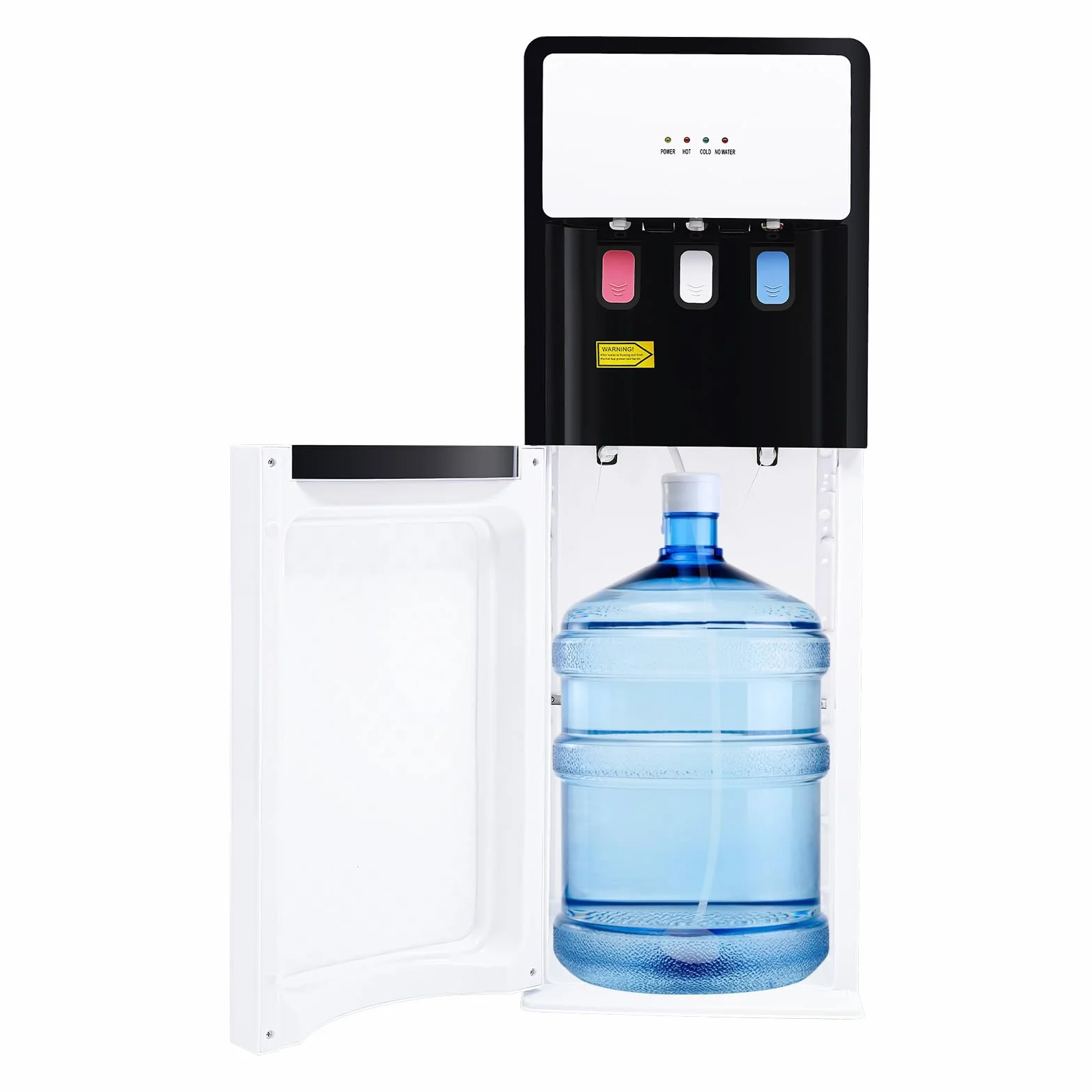 500W Stehender Wasserspender Bodenstehender Wasserspender Kalt Heiß Doppelfunktion Elektrisch Heißwasserspender DREI Temperaturoptionen mit Indikator für Büro, Häuser, Küchen