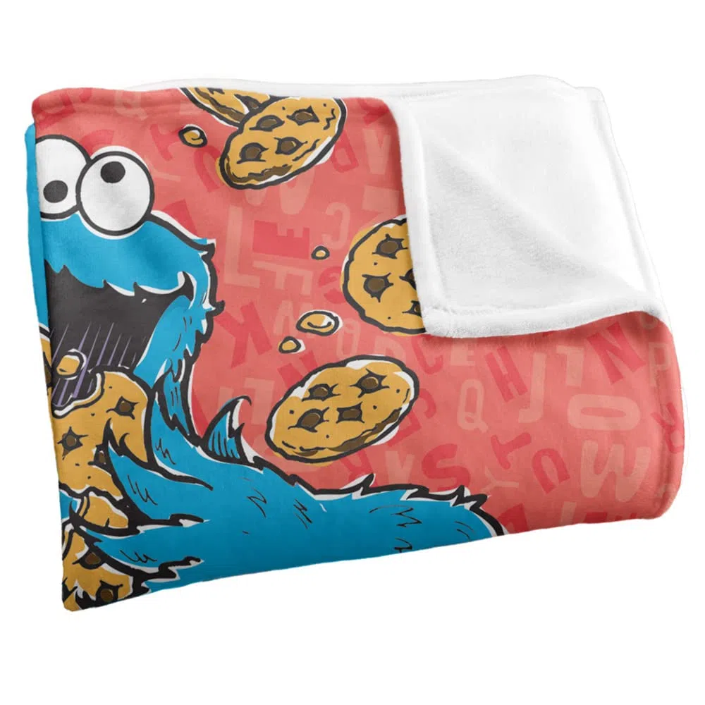 Sesamstraße Sesame StreetSelky Touch Optimalweiche Kuscheldecke, Motiv, offiziell lizenziert, 152 x 127 cm