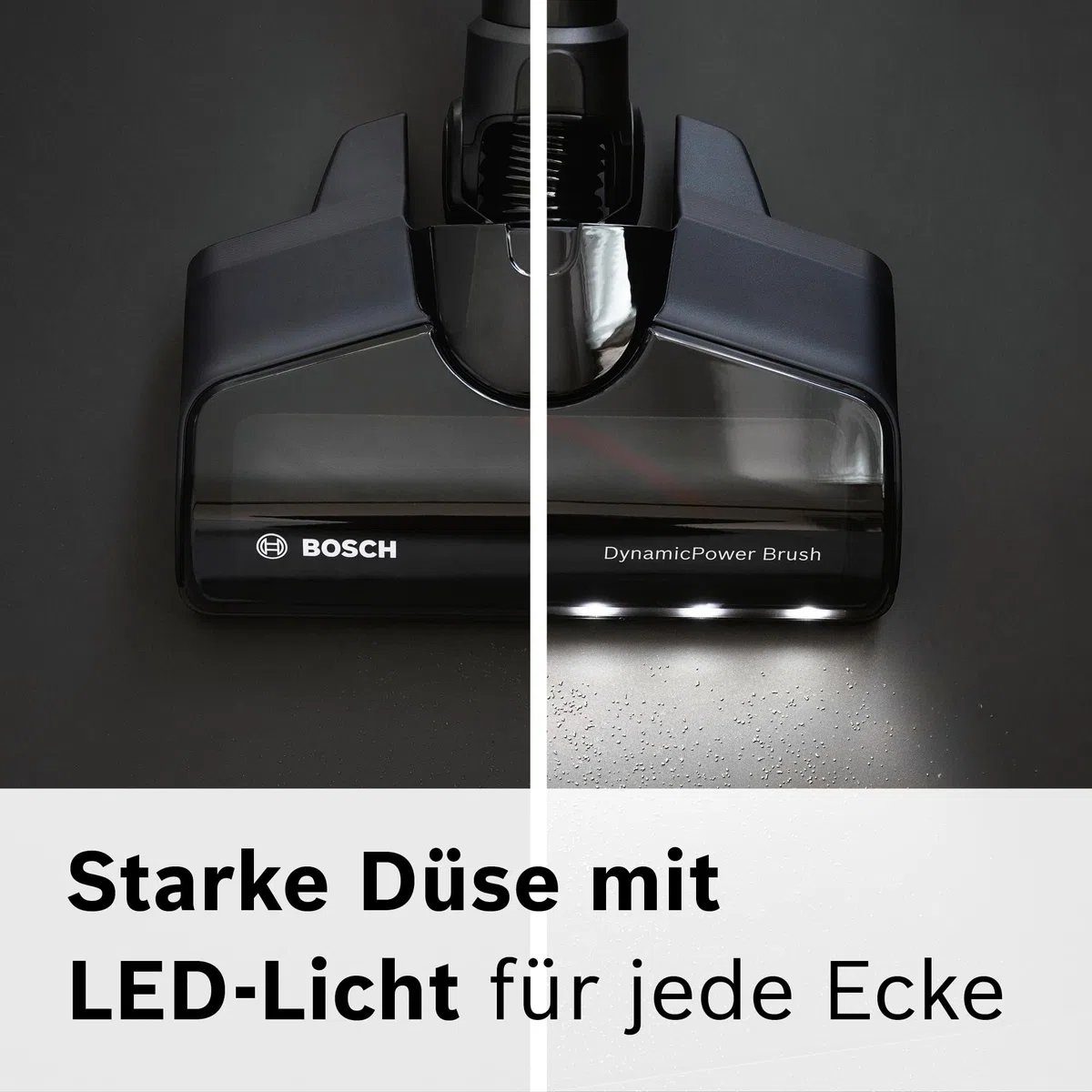 Bosch Akku-Staubsauger Unlimited 7 BSS711W, kabelloser Handstaubsauger, beutellos, Wechselakku, Knickrohr, Hygiene-Filter, 10 Jahre Motorgarantie, XXL-Polsterdüse, LED-Beleuchtung, Turbostufe, weiß