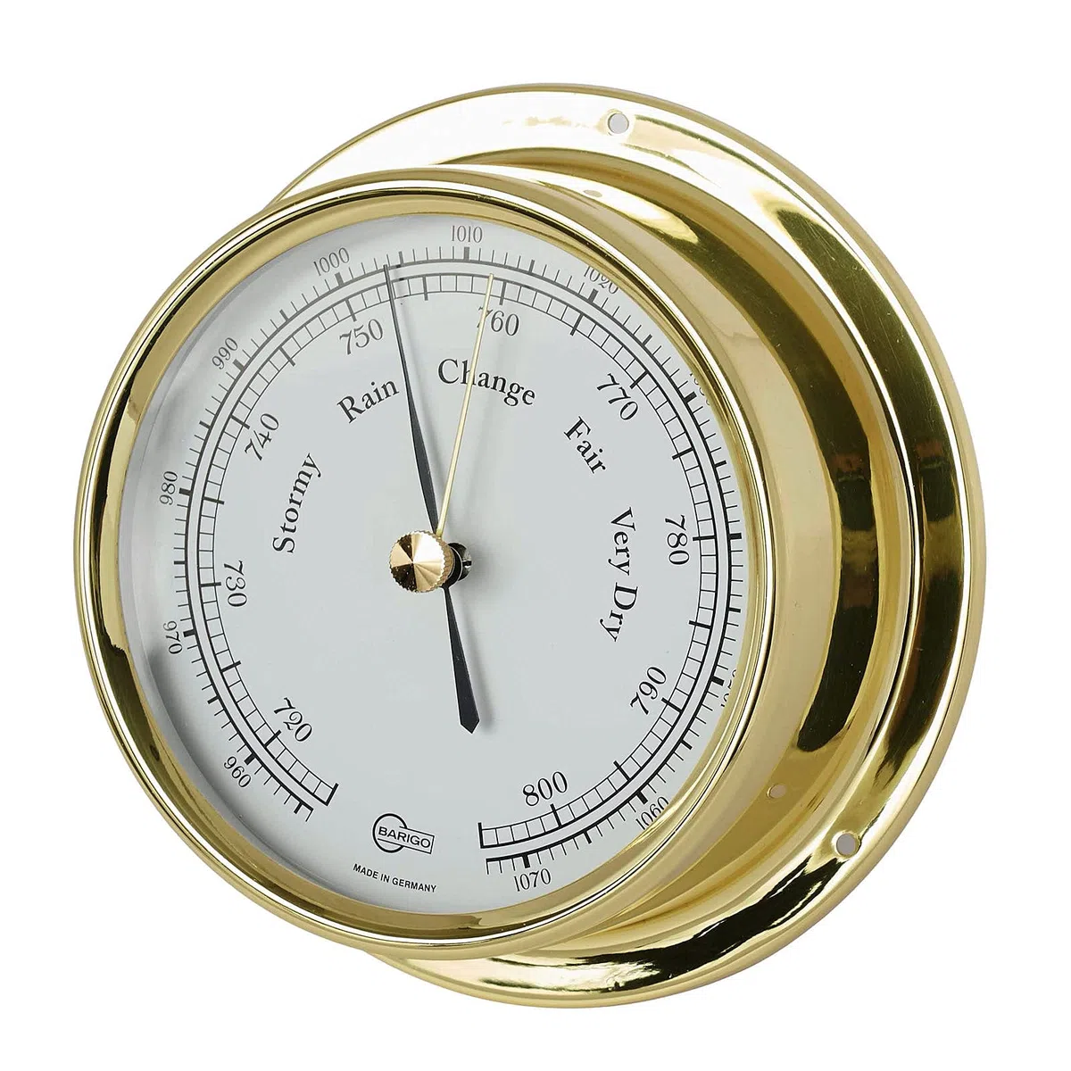 Barigo Marine Barometer Regatta Messing 120mm