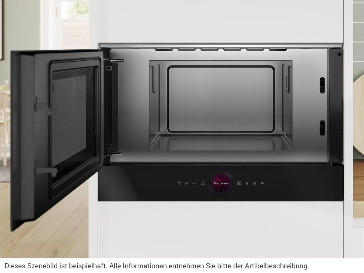 Bosch BFL7221B1 Einbau-Mikrowelle schwarz Mikrowelle Einbaugerät
