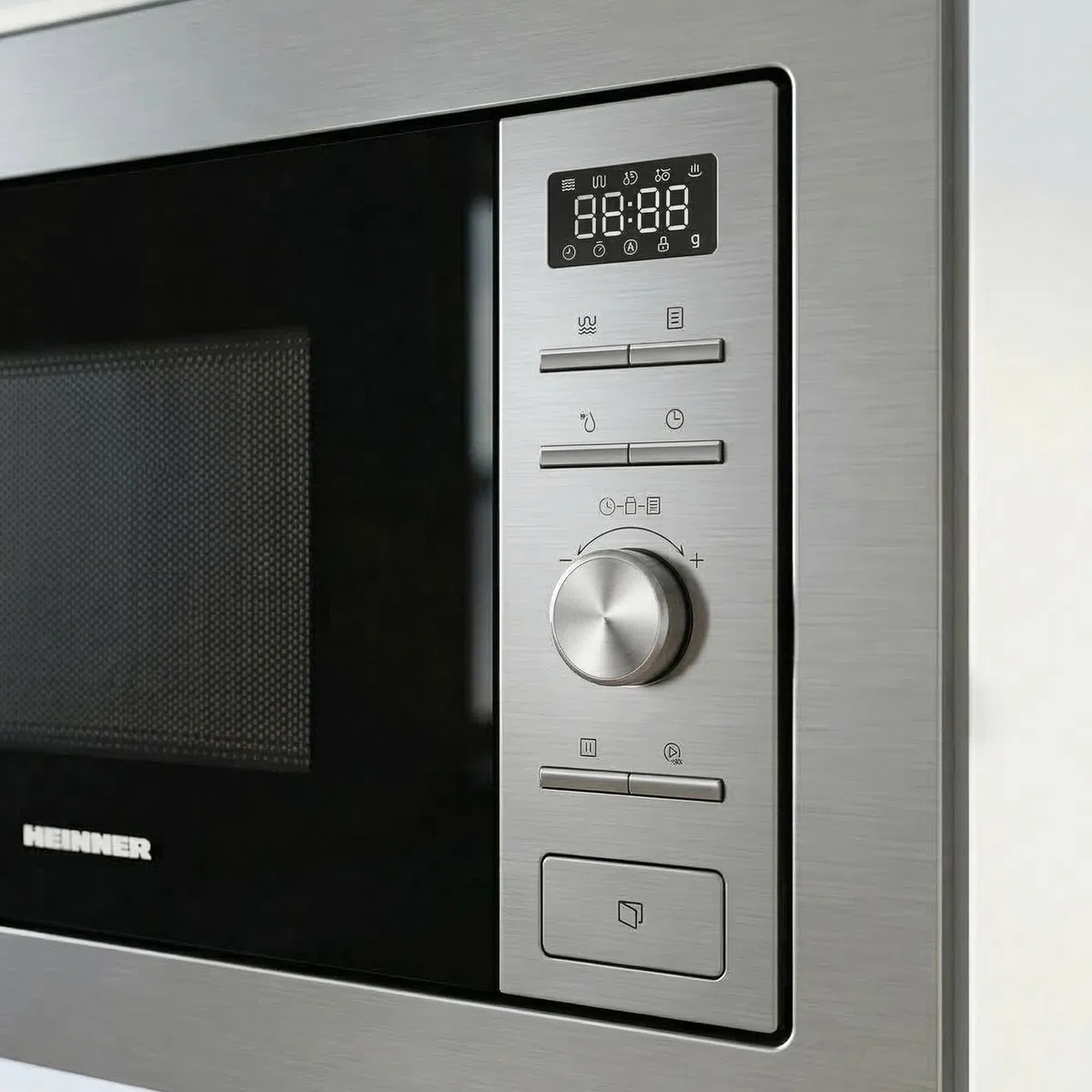 HMW-MDBI28GDIX Einbau-Mikrowellenofen – 28 L Garraum, Digitale Touch-Bedienung, Leistungsstarker Grill, Kombi-Mikrowelle, Automatikprogramme, Edelstahl-Design (Inox), 5 Jahre Garantie