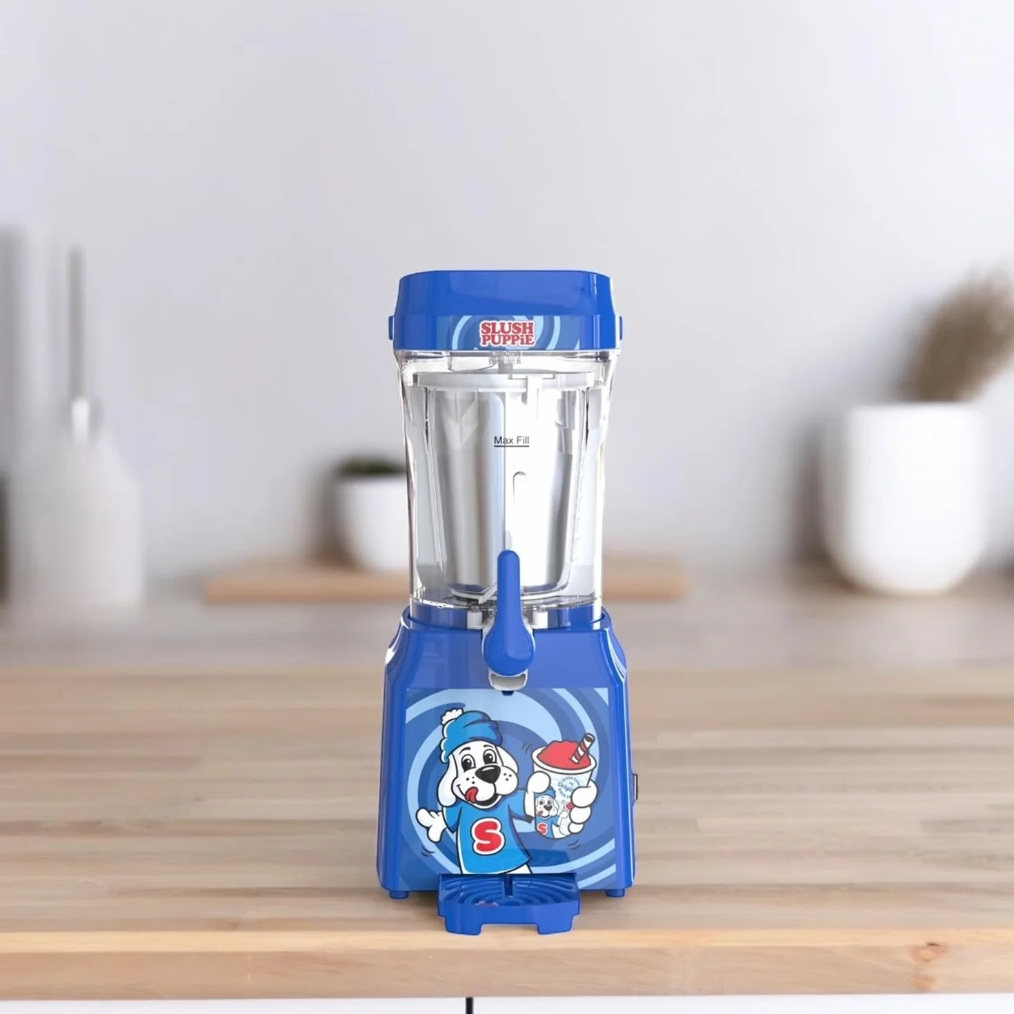 Slush Puppie Slushi Maschine – 1 Liter Eiskalter Spaß mit Stil, Tragbarer Slush Ice Maker, Slush-Eis zum selber machen