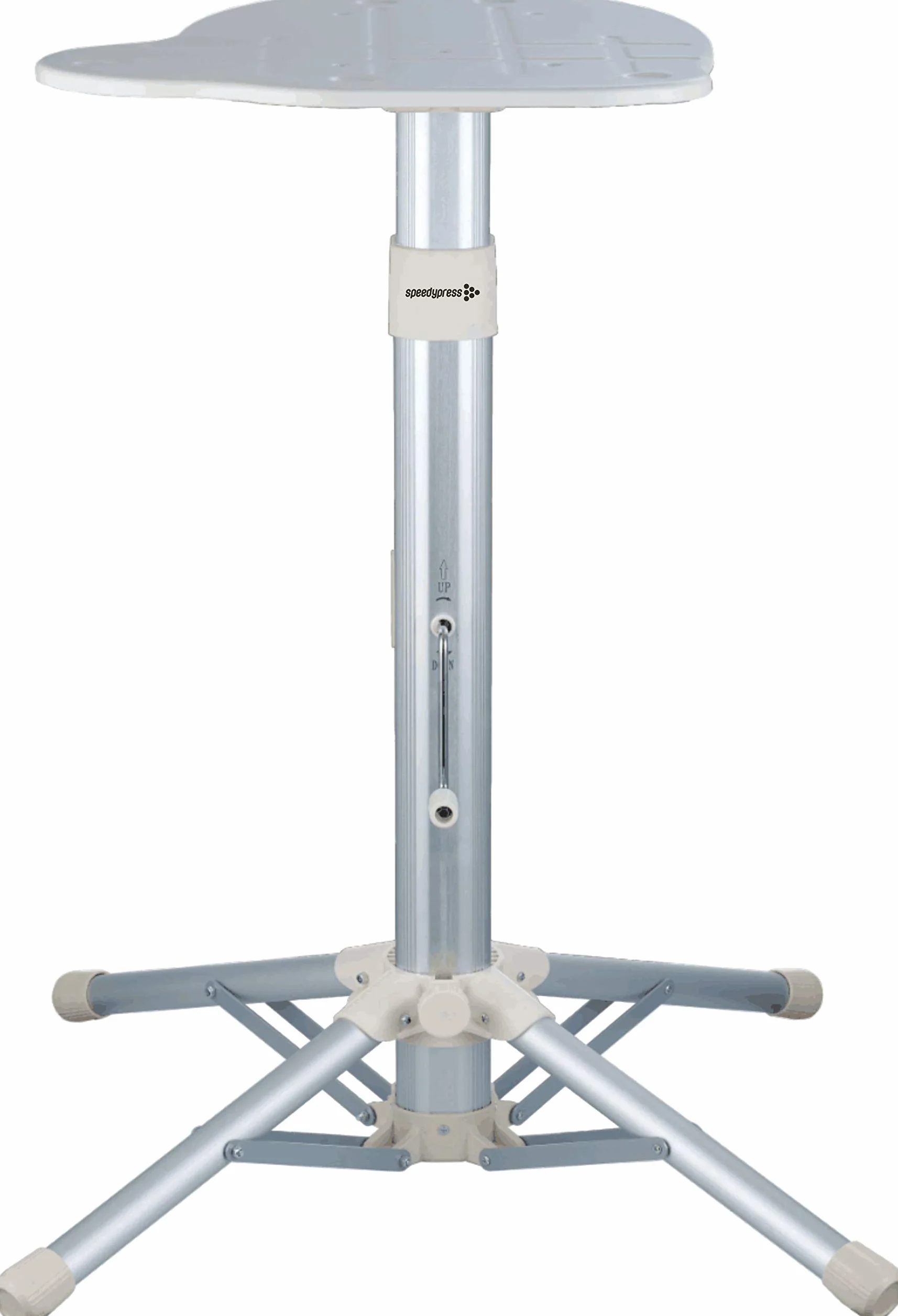 Speedypress Dampfbügelpresse 81HD, weiß, robust, professionell, 81 cm, mit Ständer (+ kostenloser Bügelaufsatz, Antikalk-Wasserfilter, Ersatzbezug und Schaumstoffunterfilz)