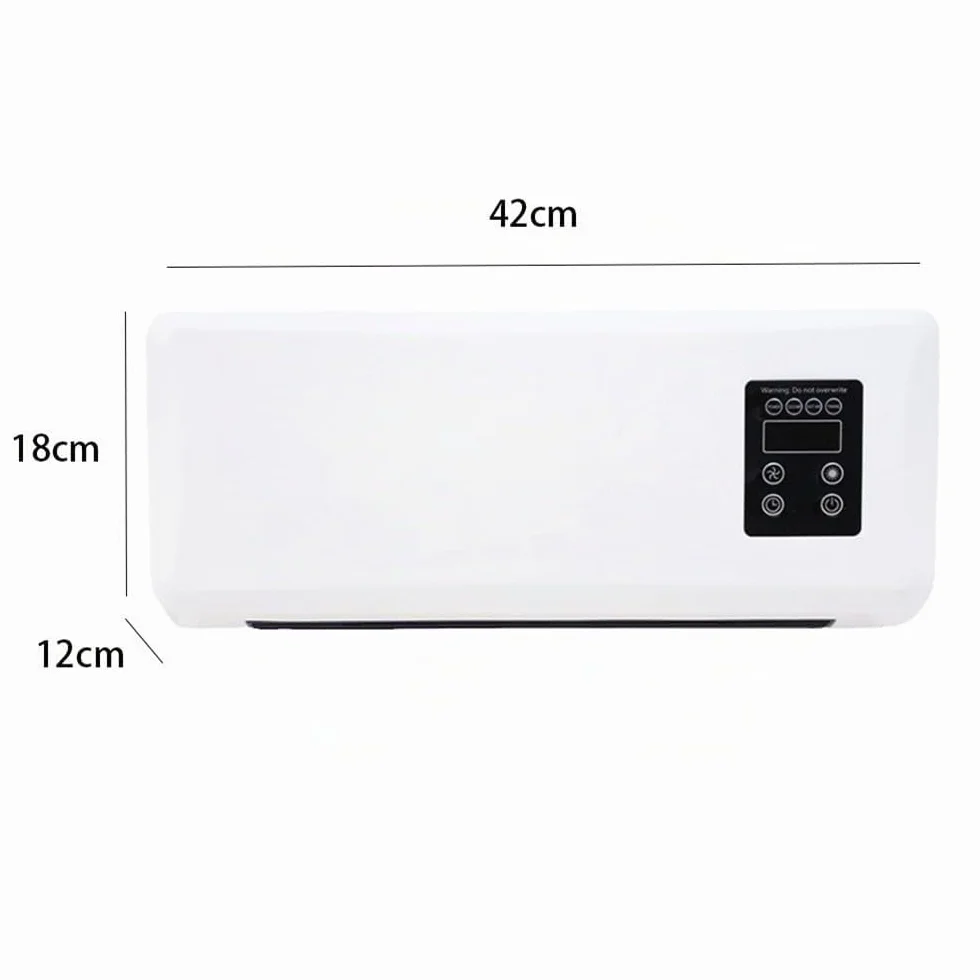 Climafy Wandventilator mit Fernbedienung, tragbarer Wandklimagerät Split, ohne Außengerät, konstante Temperatur