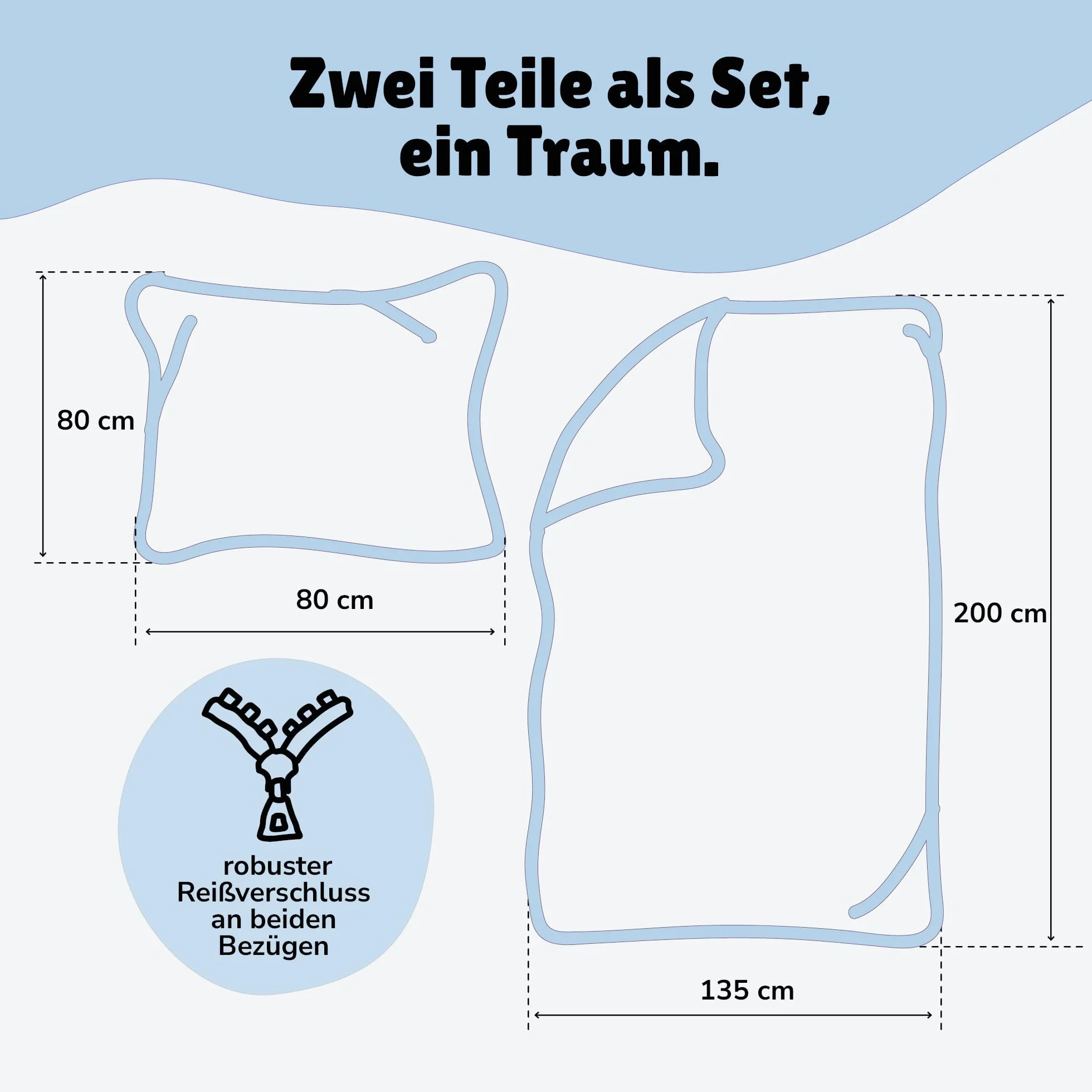 Familando – Polizei & Feuerwehr Bettwäsche-Set (2-teilig) – Decken- & Kissenbezug 135x200 cm & 80x80 cm mit Reißverschluss – 100% Baumwolle – Wendemotiv – Hautfreundlich & atmungsaktiv - Öko-TEX
