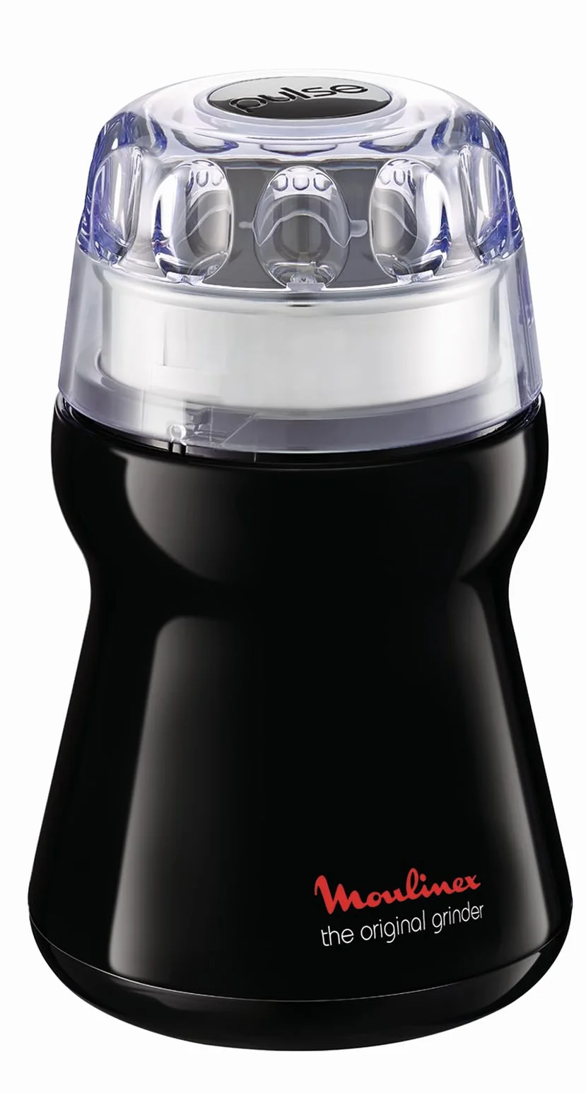 Moulinex ar110830 Universalmühle, für Kaffee/Gewürze/Nüsse, Schwarz, für alle Arten von Getreide, 180 W