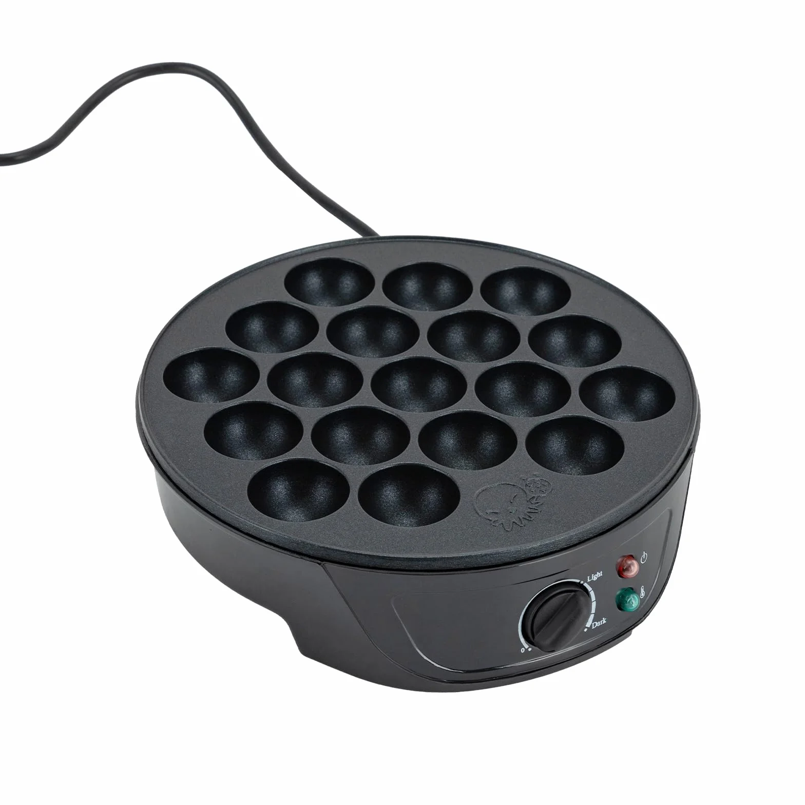 Takoyaki Elektrische Maschine 18-Loch für Takoyaki Bälle Takoyaki Grill Tablett kann Früchte Schokolade Eier Teig Würstchen Schwarz 750W