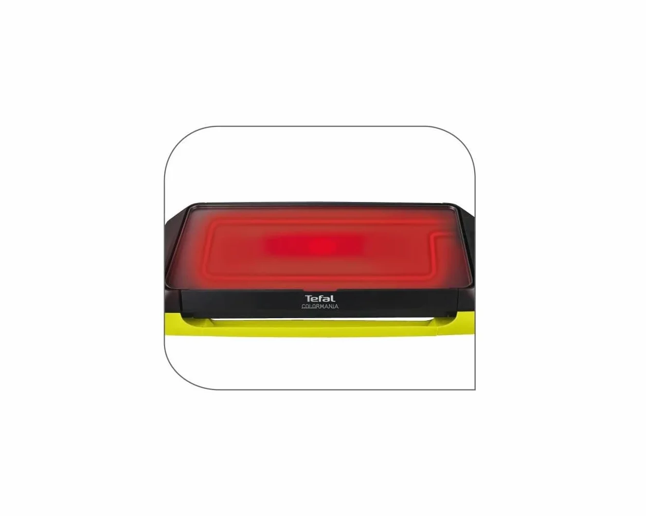 Tefal Colormania Elektrische Grillplatte, 2000 W, Antihaftbeschichtung, für bis zu 8 Personen, CB660301 spülmaschinengeeignet, Schwarz
