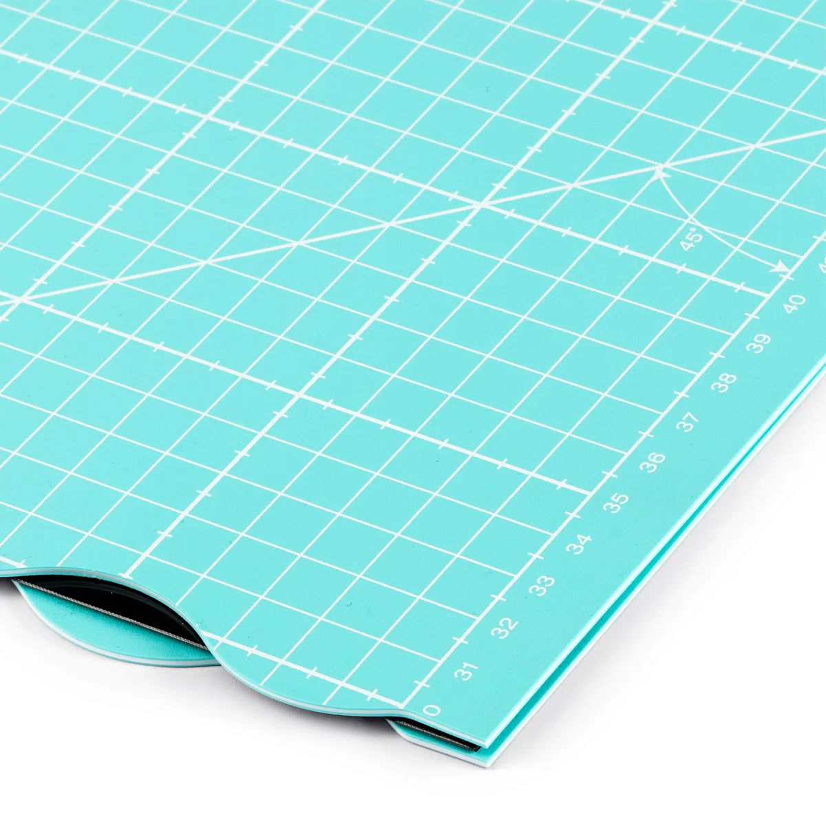 Prym Schneidematte, 45 x 60 cm Gesamtfläche, 30 x 45cm gefaltet, Türkis