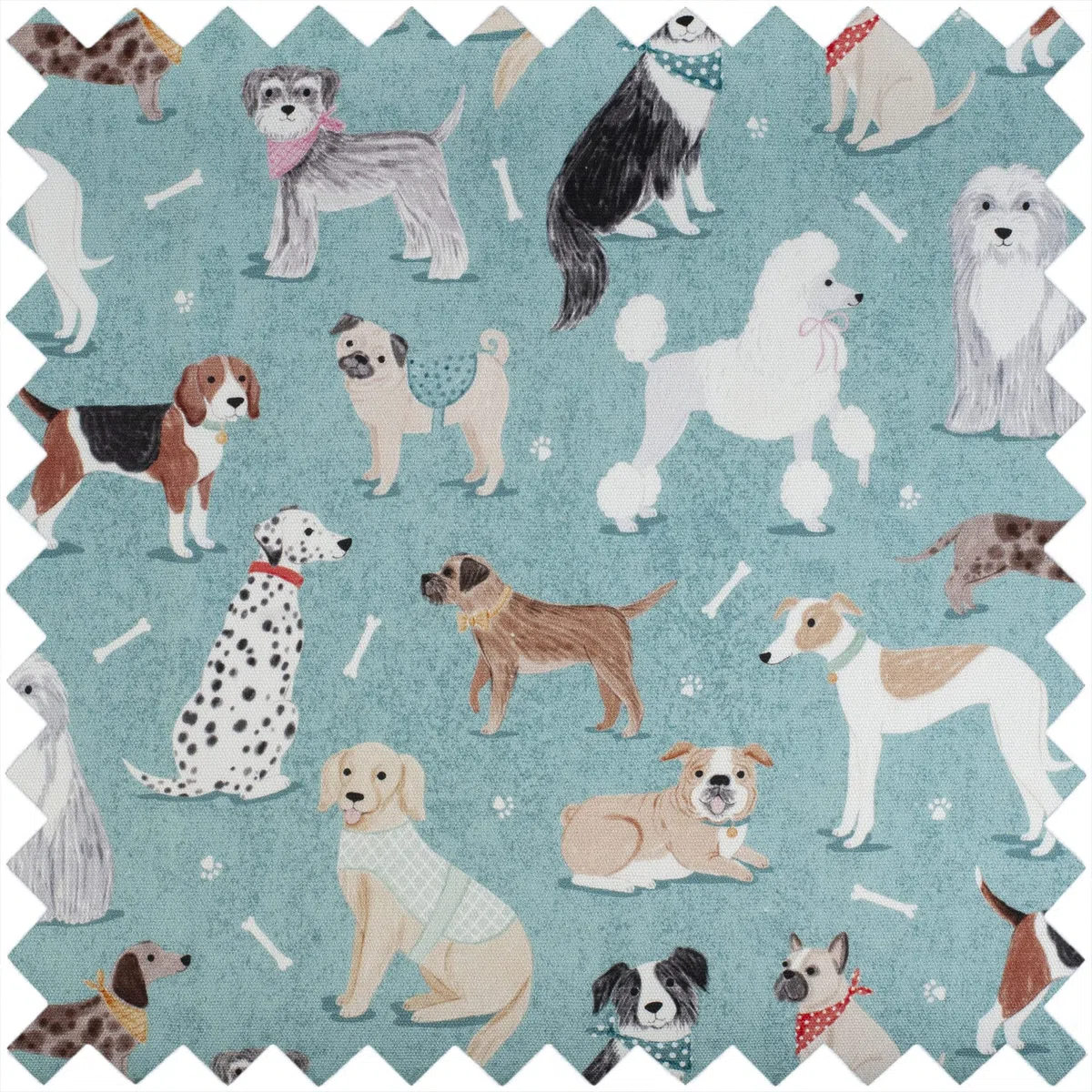 Hobby Gift Große Nähbox, Holz/Stoff, Hunde