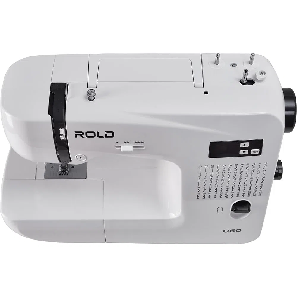 ROLD Q60 Computernähmaschine | 60 Stichprogramme | Nadeleinfädler | Metallrahmen | LED-Beleuchtung | Nähen ohne Pedal