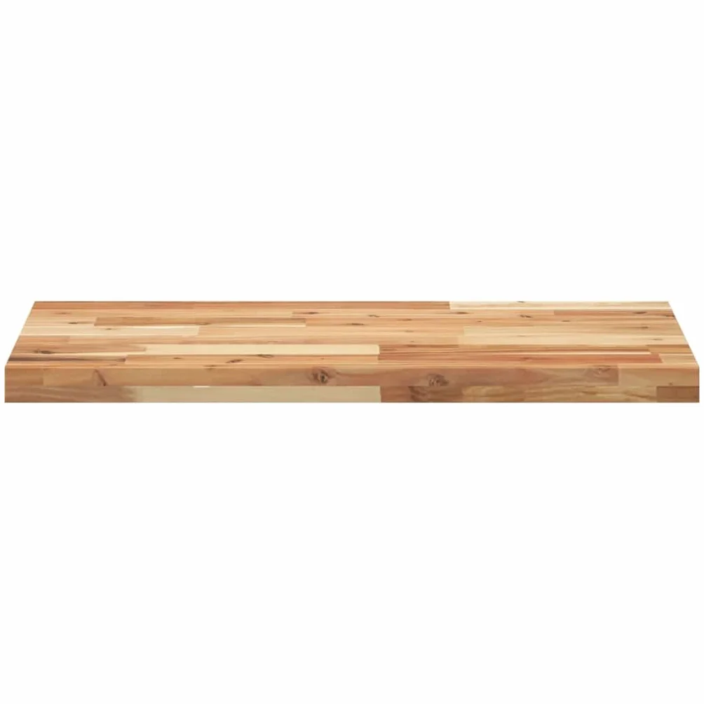 vidaXL Tischplatte, Regalbrett Rechteckig Massivholz, Wandboard Unbehandelte Oberfläche, Wandregal Holzregal Holzplatte, 140x40x4cm Akazienholz