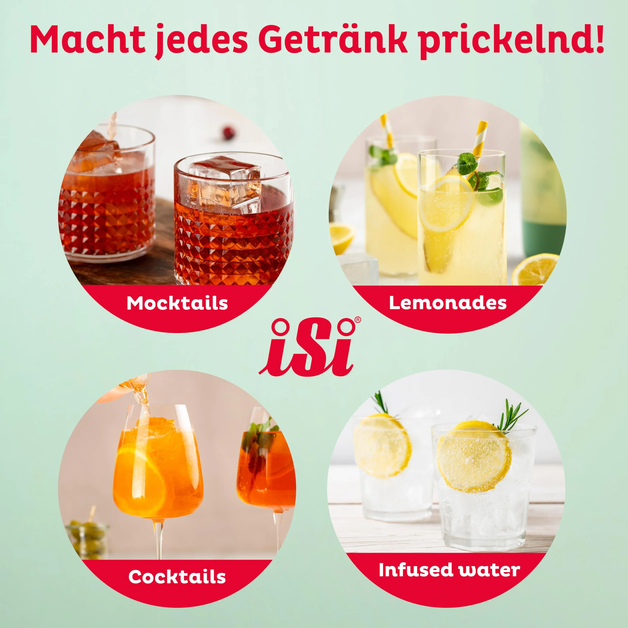 iSi Twist'n Sparkle Virtuoso Wassersprudler 0.95L – Soda Maker für Sprudelwasser, Säfte & Cocktails – Wasser Sprudler & Soda Maker mit rutschfester Silikon Hülle – Alternative Sprudelwasser Maschine