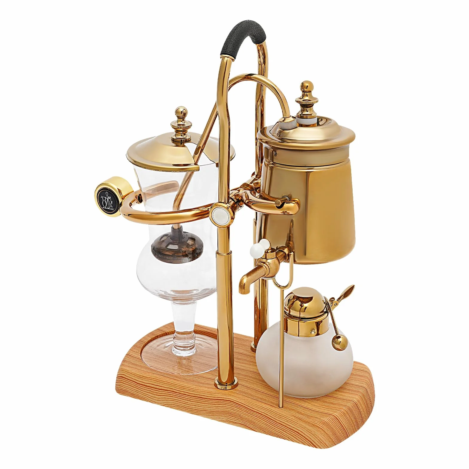 Luxuriöse Siphon Kaffeemaschine Vakuum Kaffeezubereiter Belgische Kaffeekanne Königliches Design mit Integriertem Filter für Perfekten Kaffeegenuss