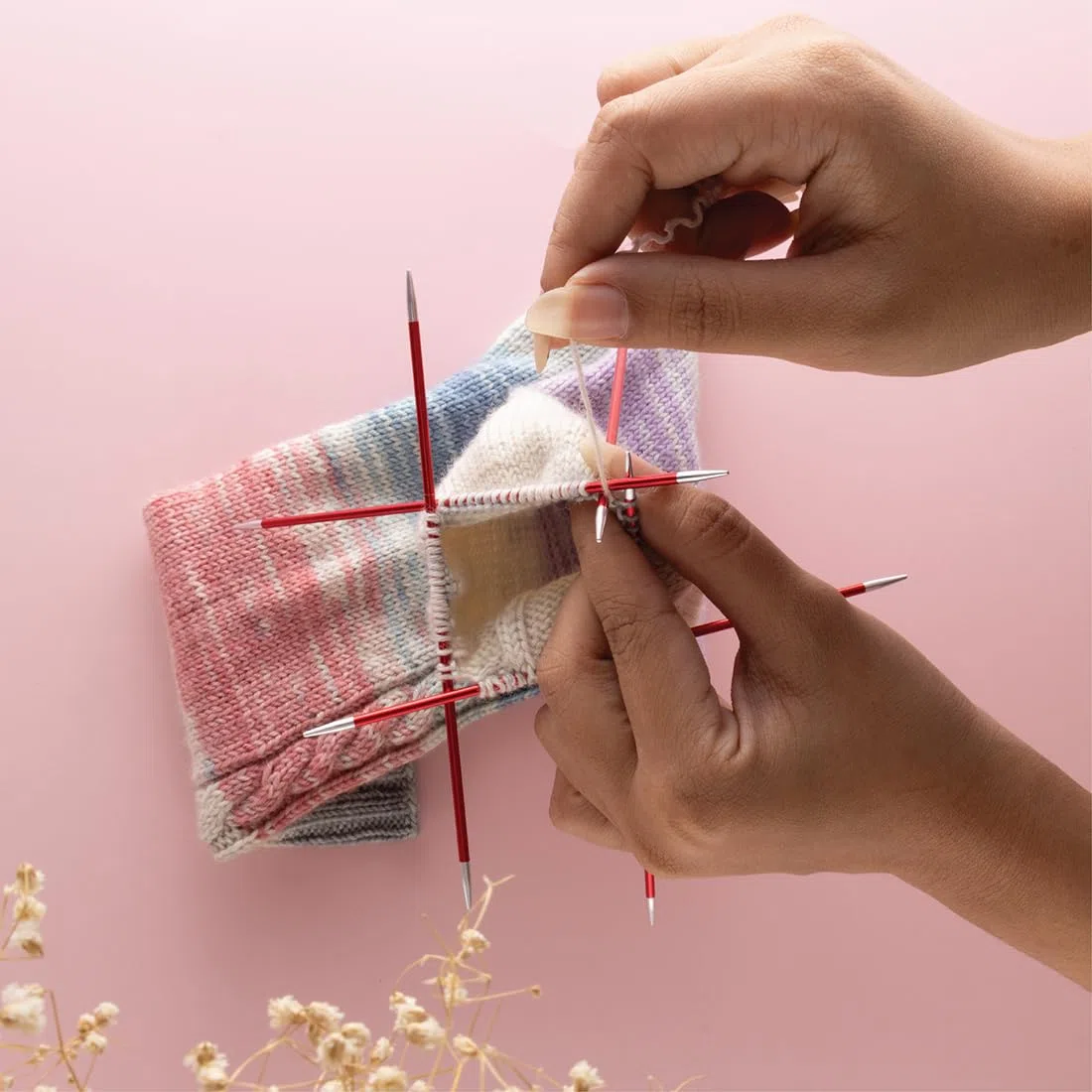 KnitPro Zing Starter Double Pointed Needle Set 8" (20cm) | 6 Größen (2,5 mm bis 5 mm)