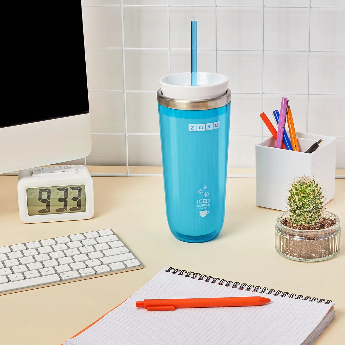 ZOKU Iced Coffee Maker, Eiskaffee, Maker, Eiskaffeezubereiter, Türkis, 325 ml, ZK121-TL