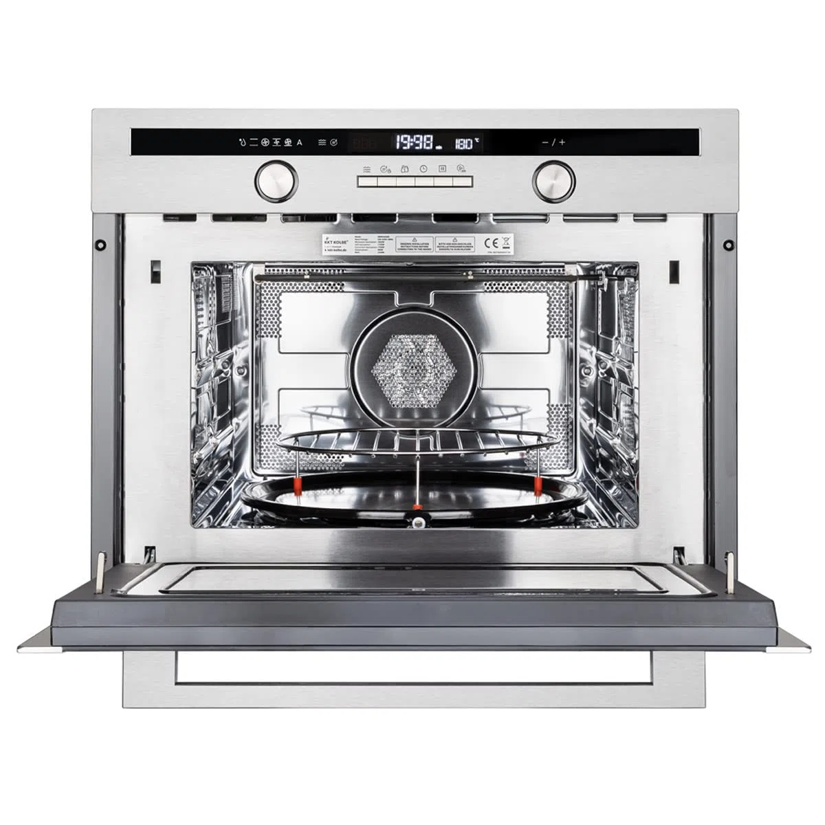 KKT KOLBE Einbaumikrowelle 60 cm | 44L | 3,35kW | Pizzafunktion | Grill | Heißluft | Automatik-Timer | 2-fach Wärmeschutzverglasung | Kindersicherung | EBM4502ED