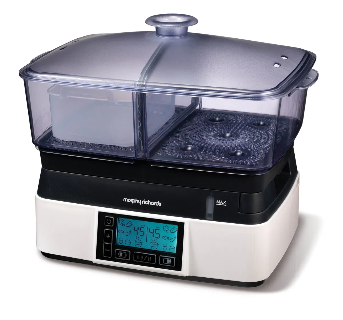 Morphy Richards Intellisteam Kompakt-Dampfgarer 6 Liter 48775 Digital display Dampfgarer weiß
