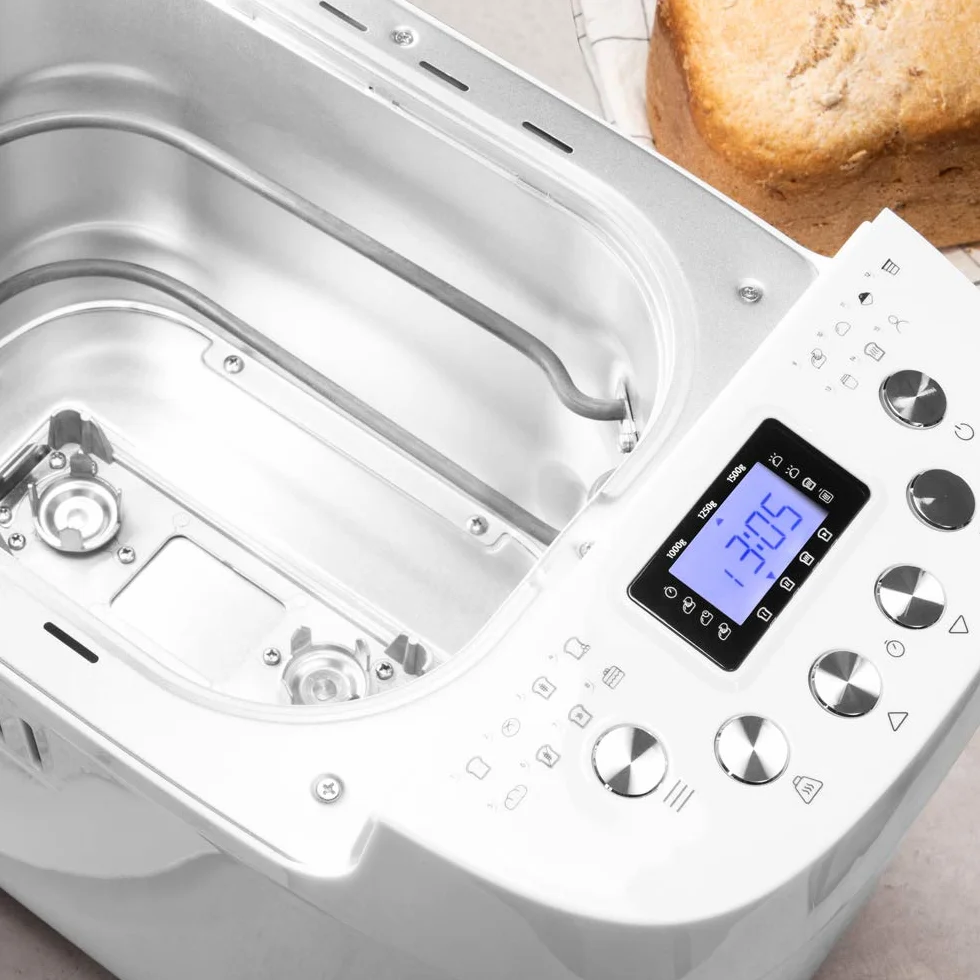 Cecotec Brotbackautomat Bread&Co 1500 PerfectCook. 850 W, 1,5 kg, 15 Programme, 15 programmierbare Stunden, 2 Widerstände, spülmaschinenfestes Tablett, Rezeptbuch