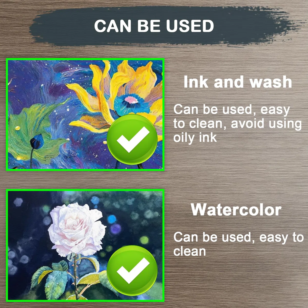 8 x 10 Zoll Gel Druckplatte Set, Set mit Geldruck, Gummirolle, Aquarellfarben, Schablonen, Druckpapier, Geeignet für Kartenherstellung, Kunsthandwerk, Scrapbooking, Tagebuch