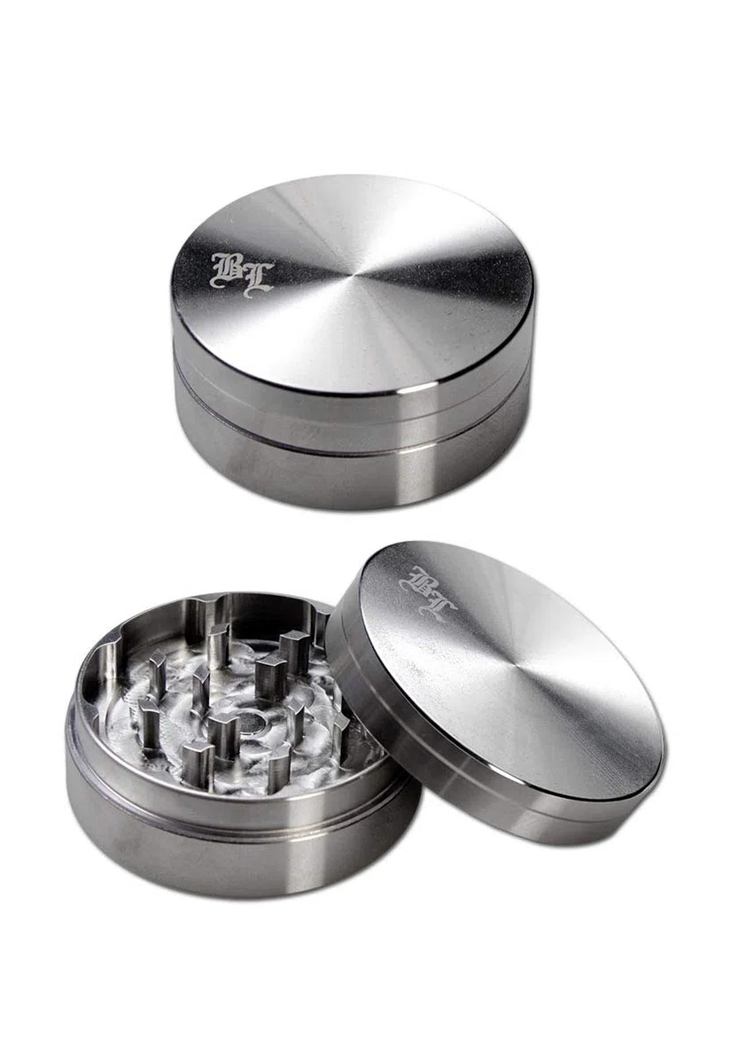 BL' Edelstahl-Grinder 2-tlg. - silber - Ø 49mm - H 21mm