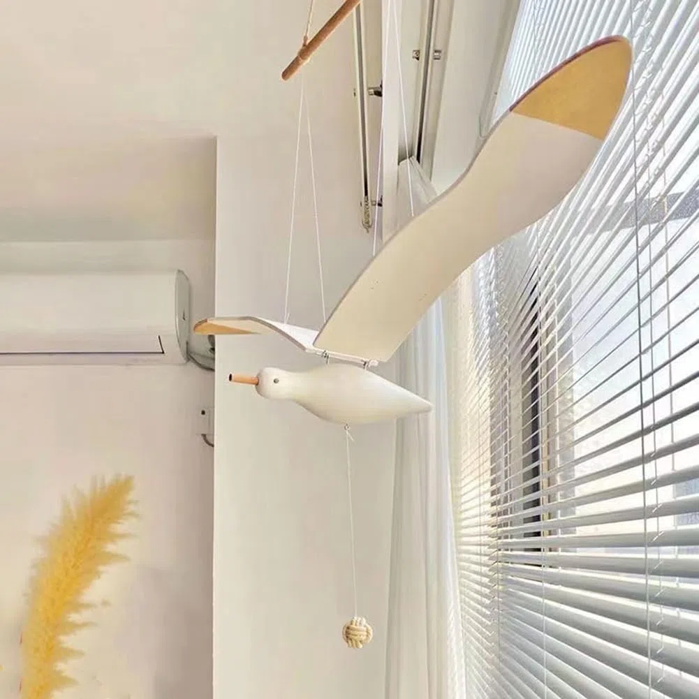 Fliegende Möwen zum Aufhängen, Flügel, Fliegende Möwe, Deckenanhänger, Einzigartige Heim- und Nautische Wanddekoration, Langlebiges