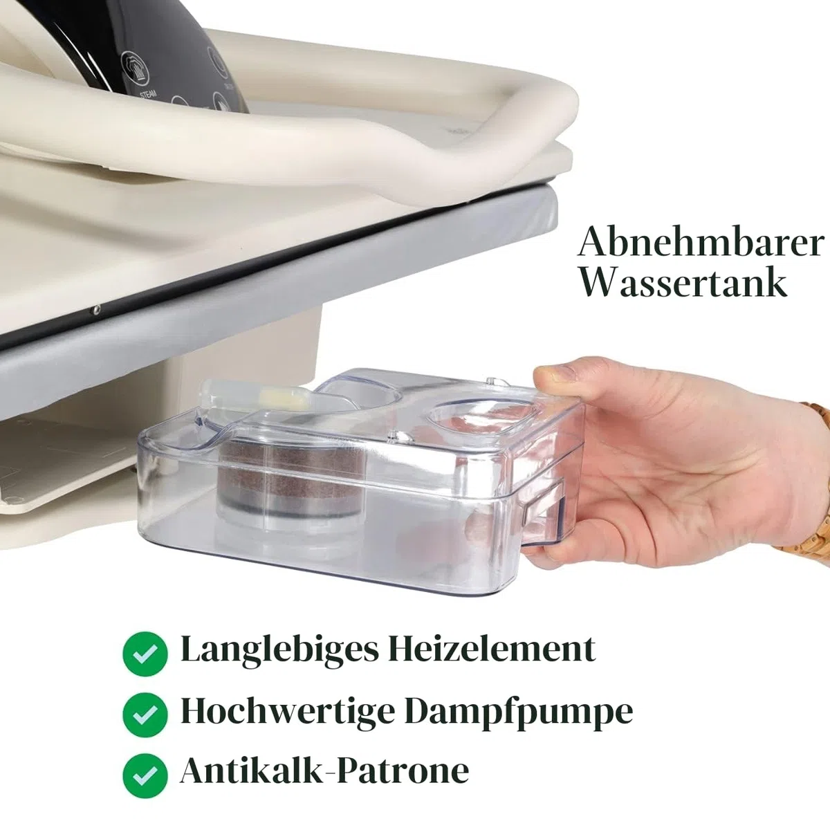 Speedypress Dampfbügelpresse 81HD-Weiß Heavy Duty Professional 81cm