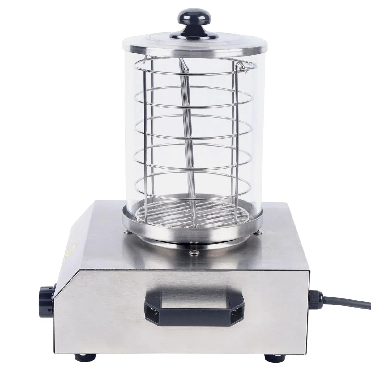 Hot Dog Gerät 350W aus Edelstahl 260 x 280 x 355 mm Wurstkocher Würstchenwärmer Hot Dog Maker, Gerät Wurstwärmer
