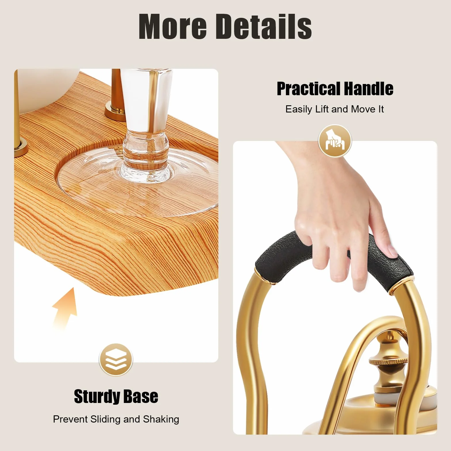 Futchoy Kaffeemaschine Syphon kaffeebereiter aus Edelstahl - Coffee Technia Royal Belgische Kaffeemaschine Vakuum-Kaffeebereiter Tischglas Siphon Topf Siphon (Gold)
