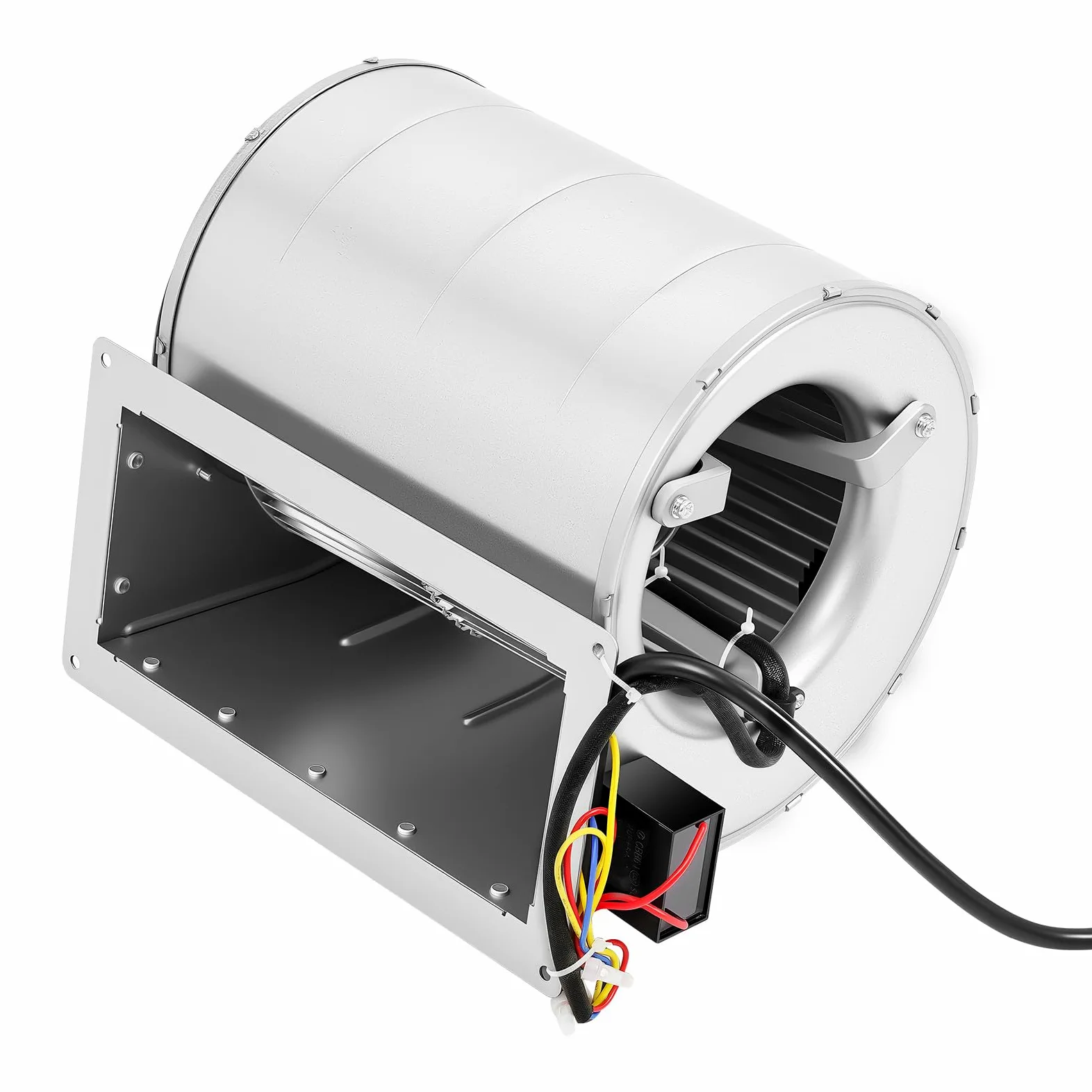Radialgebläse 150W Geräuscharmer Radialventilator 1300rpm Doppel-Eingang Radiallüfter 840m³/h Absauggebläse Zentrifugalgebläse Zentrifugal für Lüftung, Staubentfernung