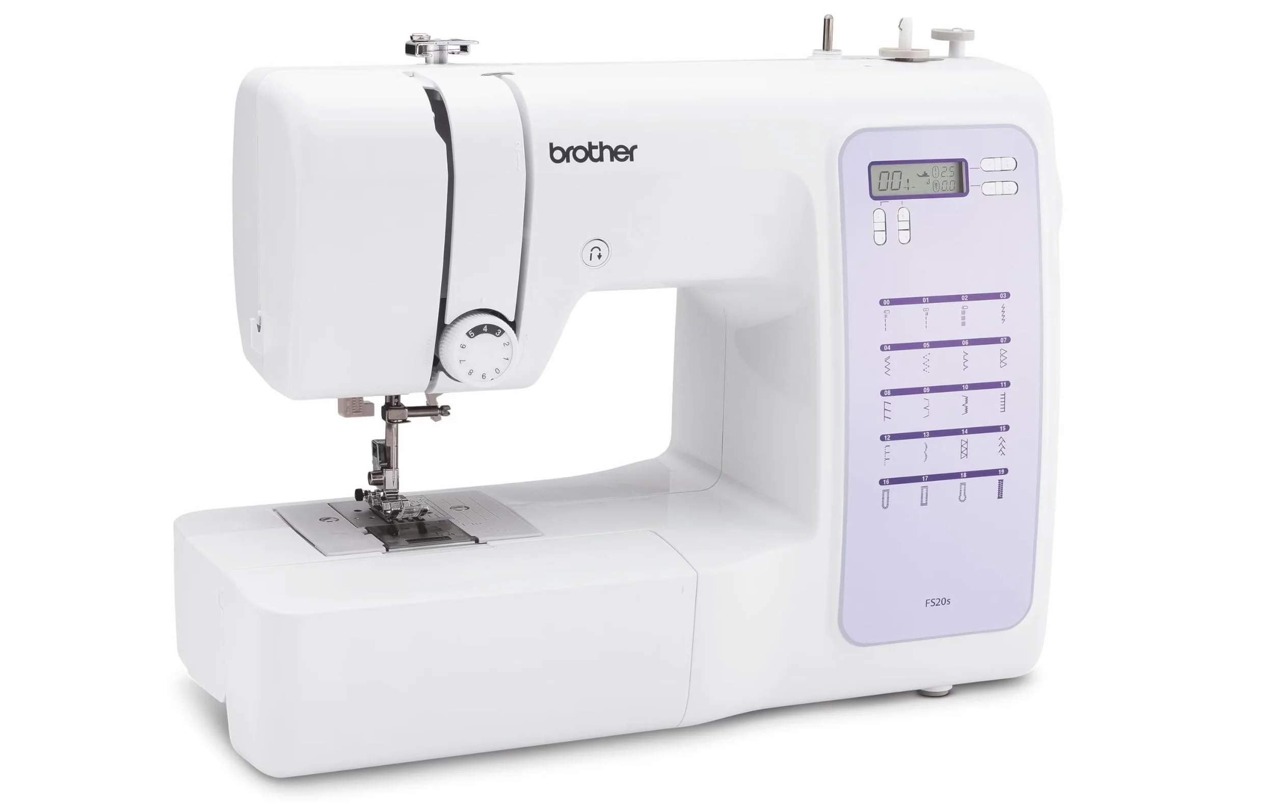 Brother FS20 Computer-Nähmaschine mit 32 Nähprogramme, Automatisches Nähen, Freiarm, Multifunktionsdisplay