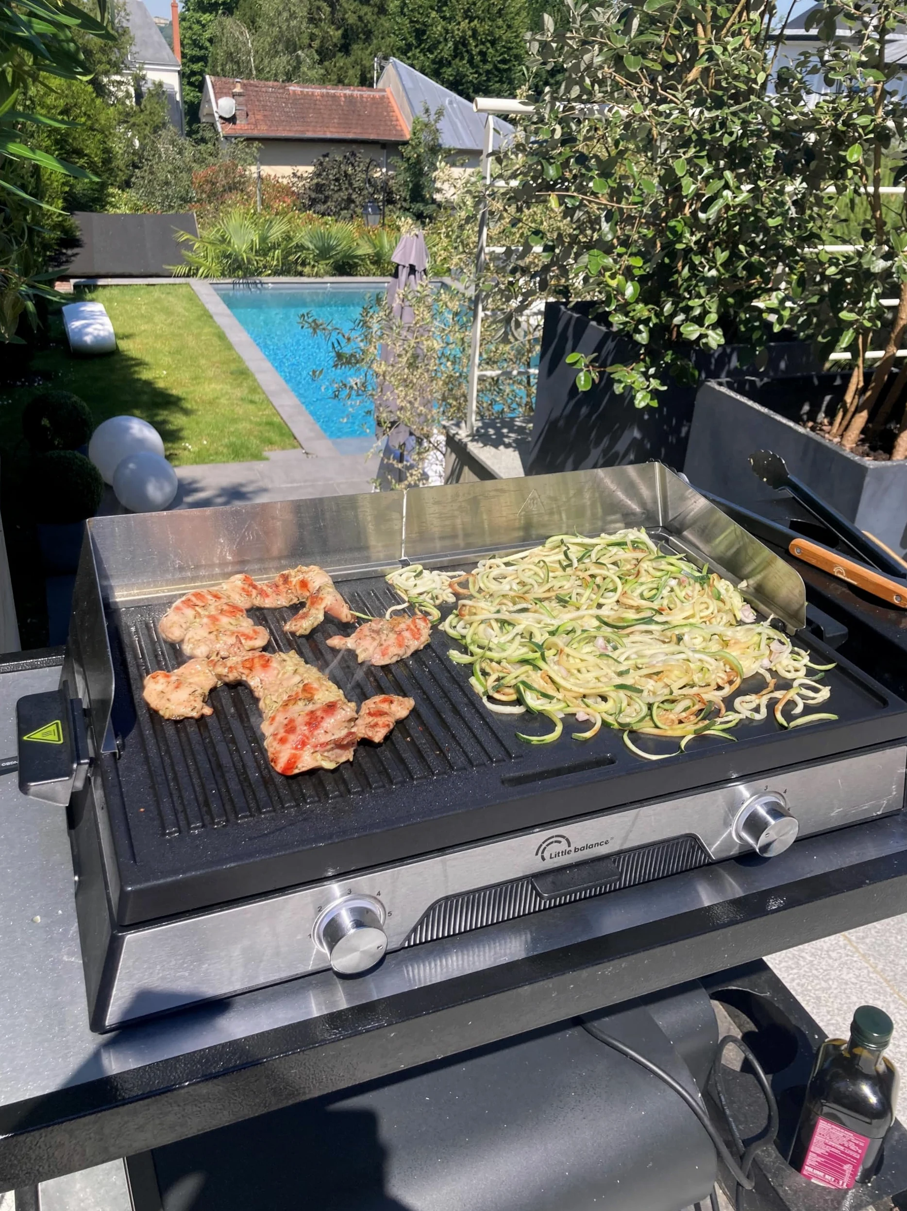 Elektrische Grillplatte – LITTLE BALANCE – 8735 – Innov 2200 – Mikrokeramik ohne PFAS