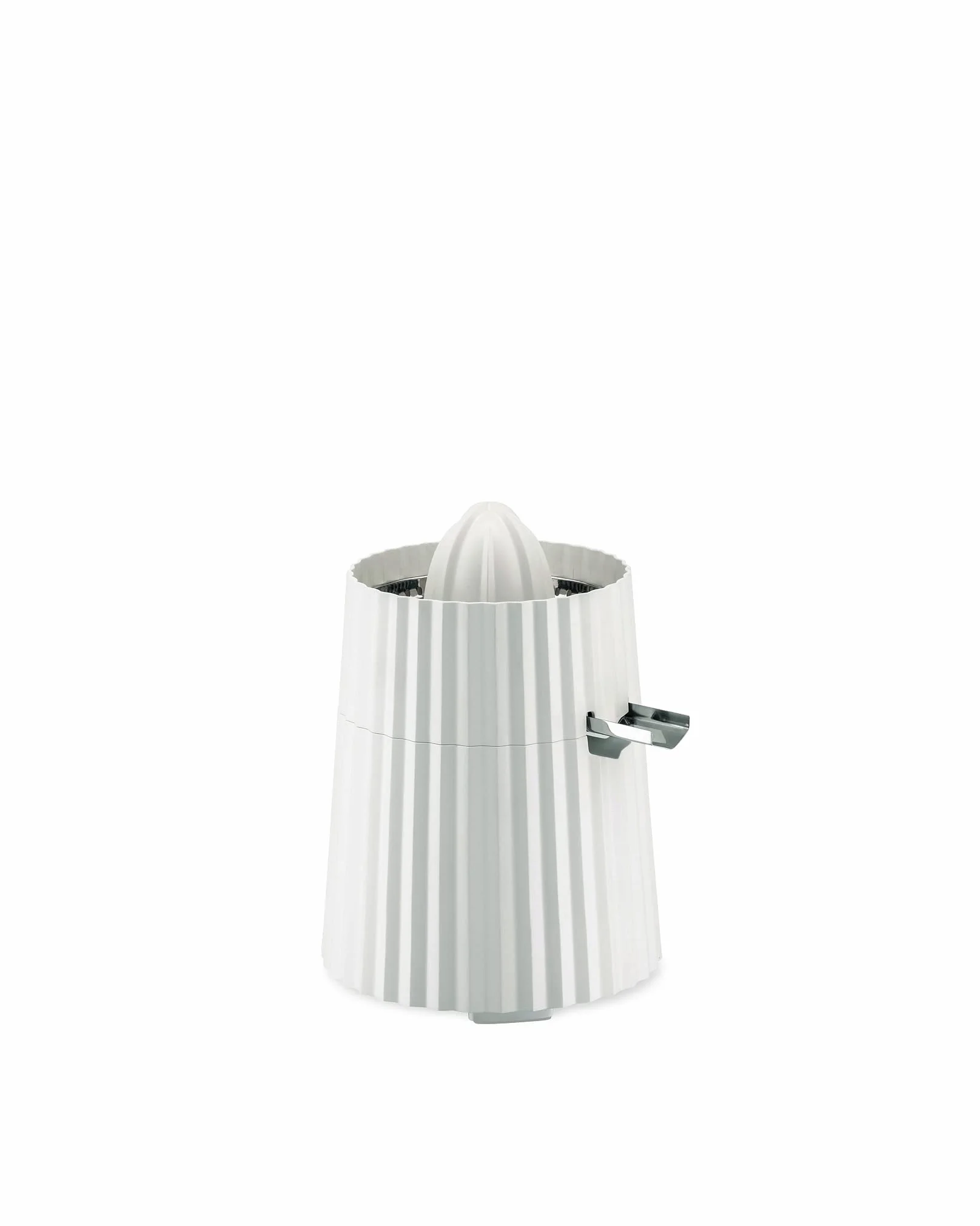 Alessi Plissé MDL07 W - Design Elektrische Zitruspresse, aus Thermoplastischem Harz, Europäischer Stecker 80 W, Weiß