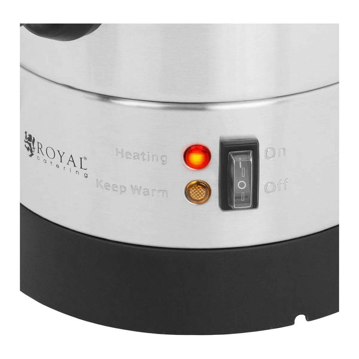 Royal Catering RC-WBDW6 Glühweinkocher 6,5 L doppelwandig 1500 W Edelstahl Heißgetränkeautomat Füllstandanzeige Teemaschine Glühweintopf Glühweinkessel Heißgetränkespender Wasserkocher