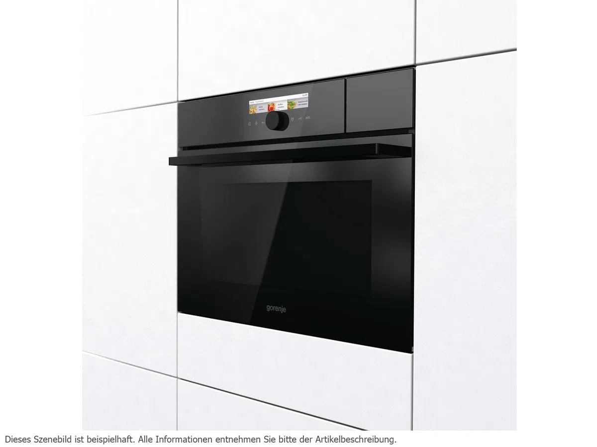Gorenje Masterline BCMS598S19BG Kompakt-Dampfbackofen mit Mikrowellenfunktion Schwarz