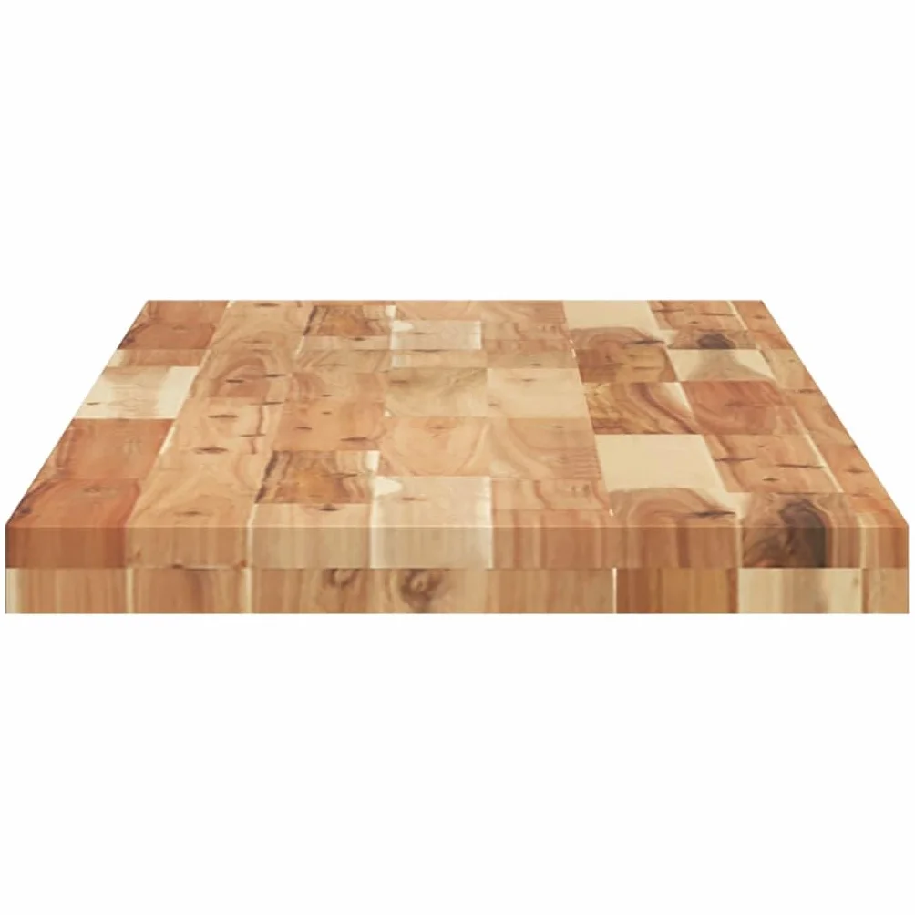 vidaXL Tischplatte, Regalbrett Rechteckig Massivholz, Wandboard Unbehandelte Oberfläche, Wandregal Holzregal Holzplatte, 140x40x4cm Akazienholz
