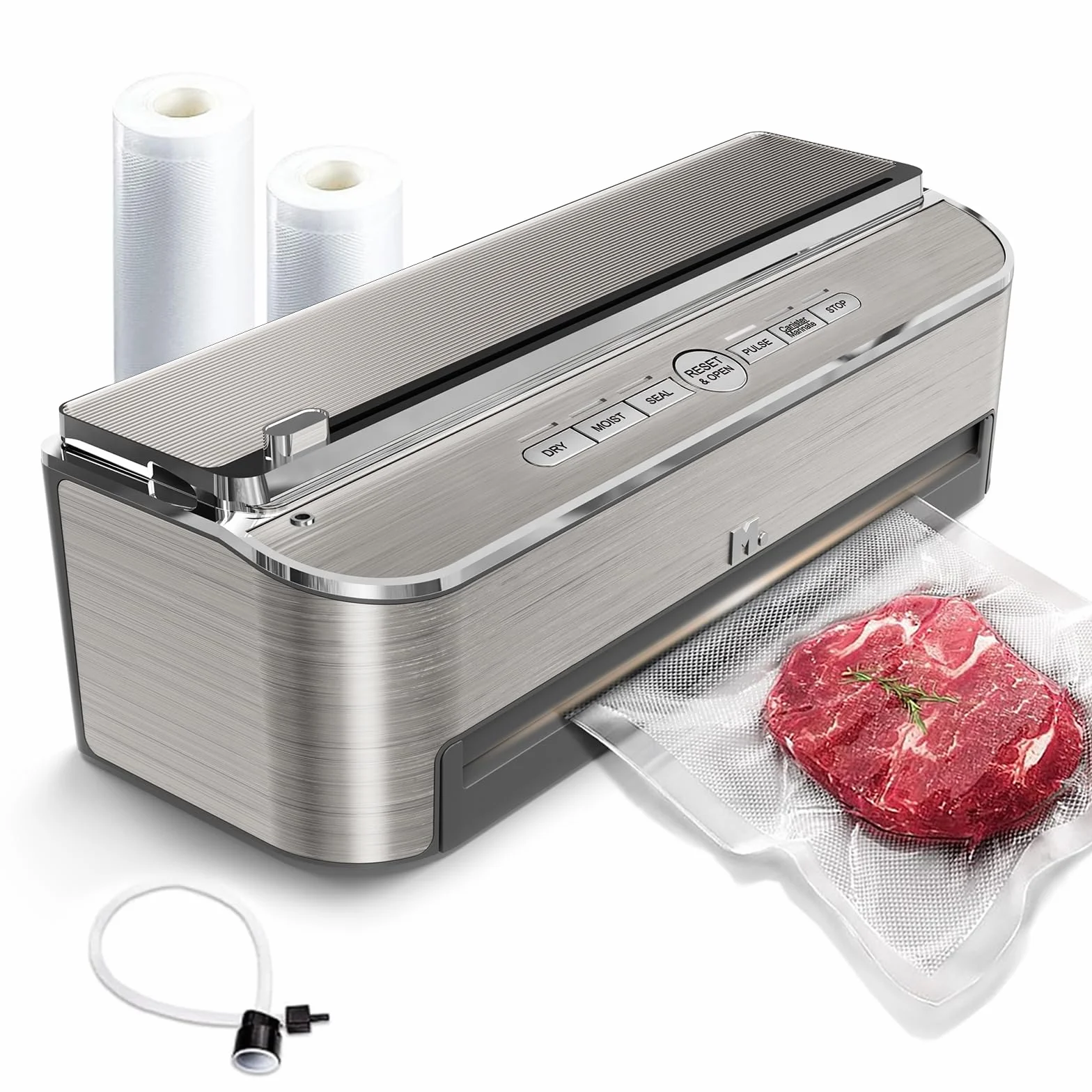 Mesliese Vakuumiergerät 85kPa 120W Automatische Lebensmittelversiegelungsmaschine Edelstahl