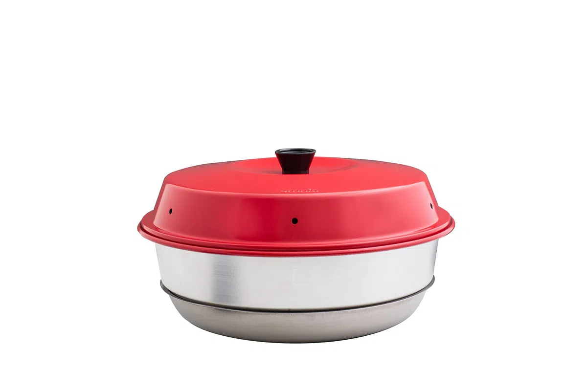 Omnia Camping Backofen & Silikonform Classic (Rot)